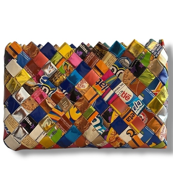 Nahui Ollin Handbags - Nahui Ollin Clutch Candy Wrapper Multicolored